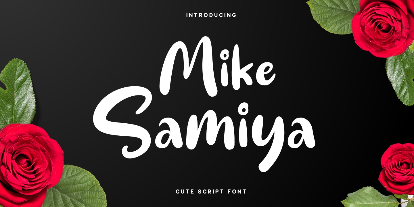 Mike Samiya Font preview